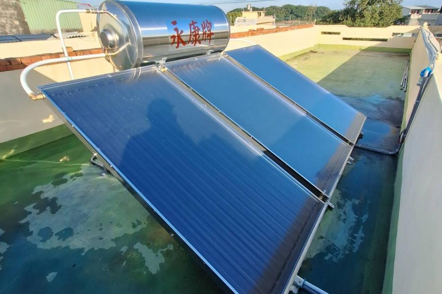 太陽能保溫桶施工分享