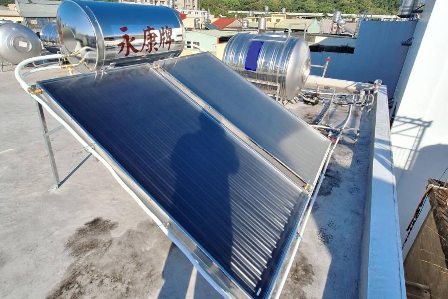 太陽能保溫桶施工分享